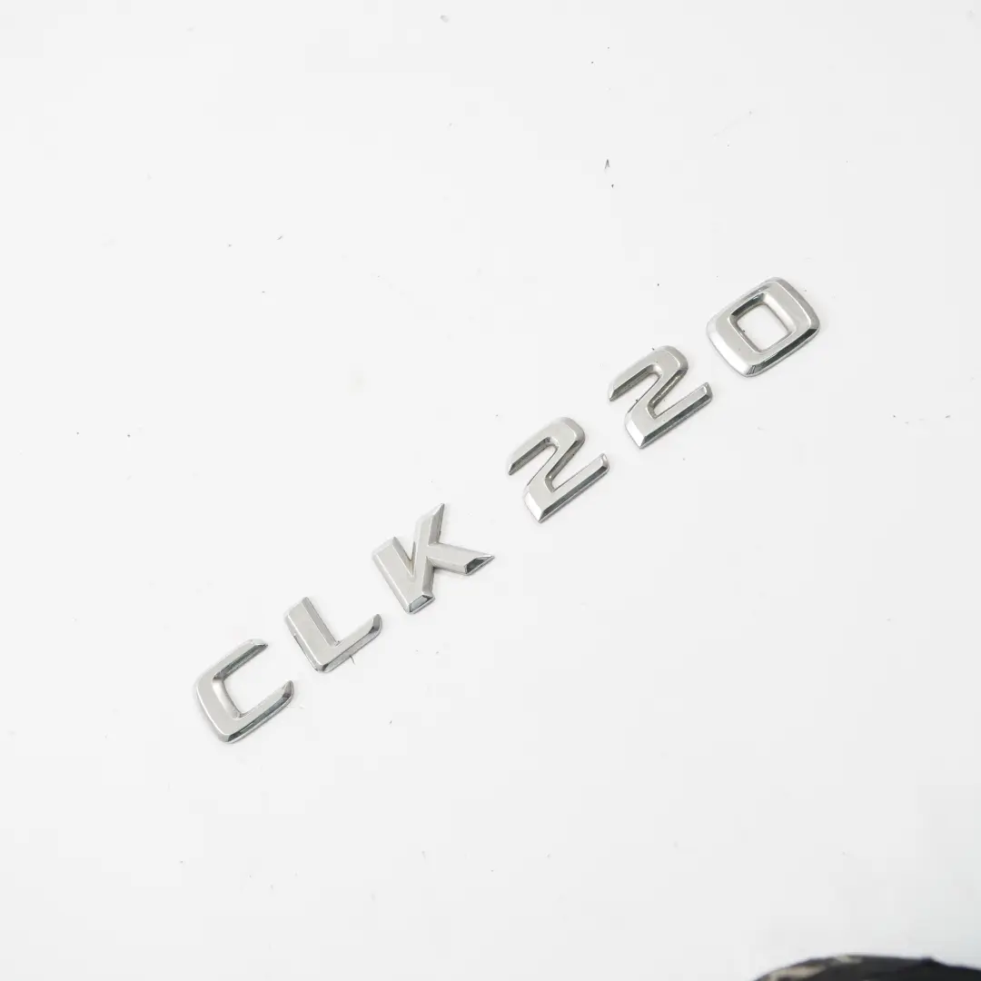 Lettering Emblem CLK 220 Rear Boot Lid Tailgate Adhered Badge to Mercedes W209 with Part number A2098170915 Mercedes W209 Lettering Emblem CLK 220 Rear Boot Lid Tailgate Adhered Badge - SKU A2098170915 - Part number A2098170915