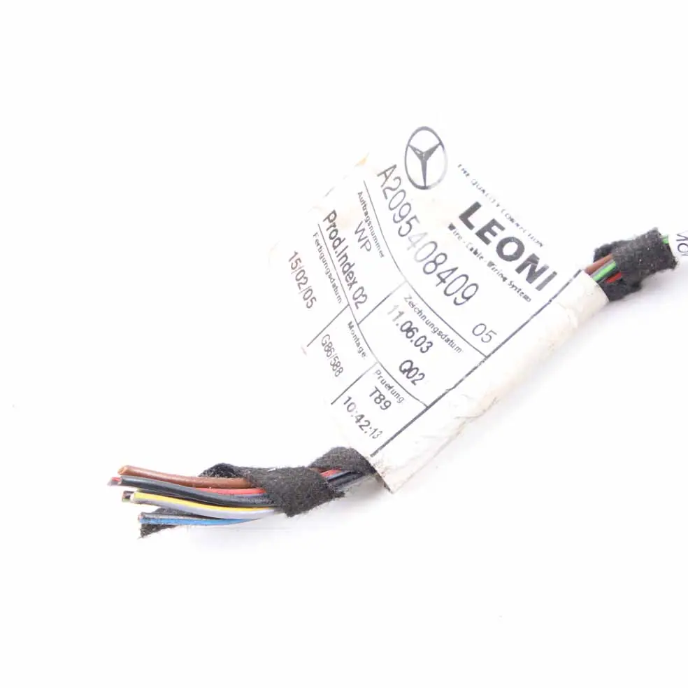 Tail Light Lamp Rear Right O/S Plug Socket Wiring A0435456628 to Mercedes CLK W209 with Part number A2098200264 Mercedes CLK W209 Tail Light Lamp Rear Right O/S Plug Socket Wiring A0435456628 - SKU A2098200264-2 - Part number A2098200264