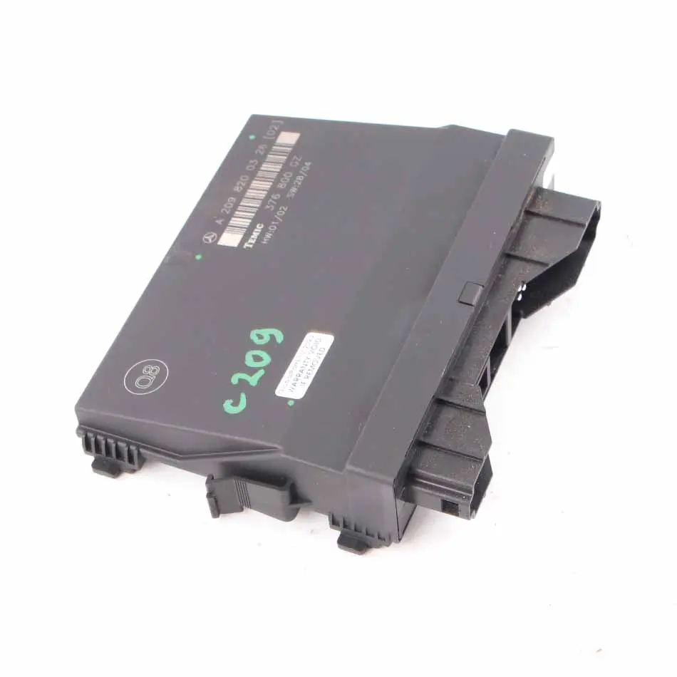 Karosserie Steuergerät Temic 376 800 GZ für Mercedes C209 mit Teilenummer A2098200326 Mercedes C209 Karosserie Steuergerät Temic 376 800 GZ - SKU A2098200326 - Teilenummer A2098200326