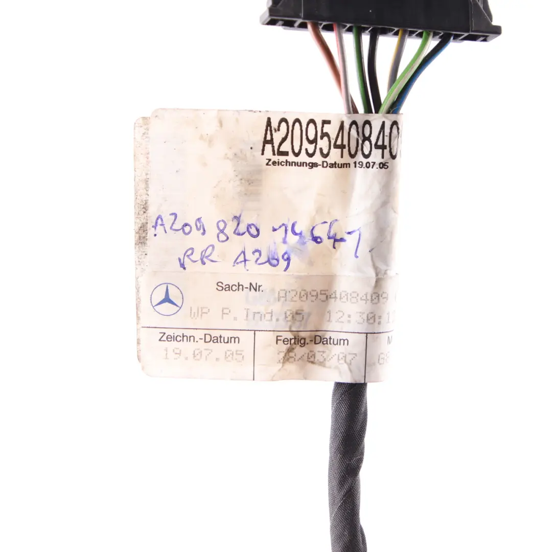 Right O/S Tail Light Lamp Plug Socket Wiring A0435456628 to Mercedes CLK C209 Rear with Part number A2098201464 Mercedes CLK C209 Rear Right O/S Tail Light Lamp Plug Socket Wiring A0435456628 - SKU A2098201464-1 - Part number A2098201464