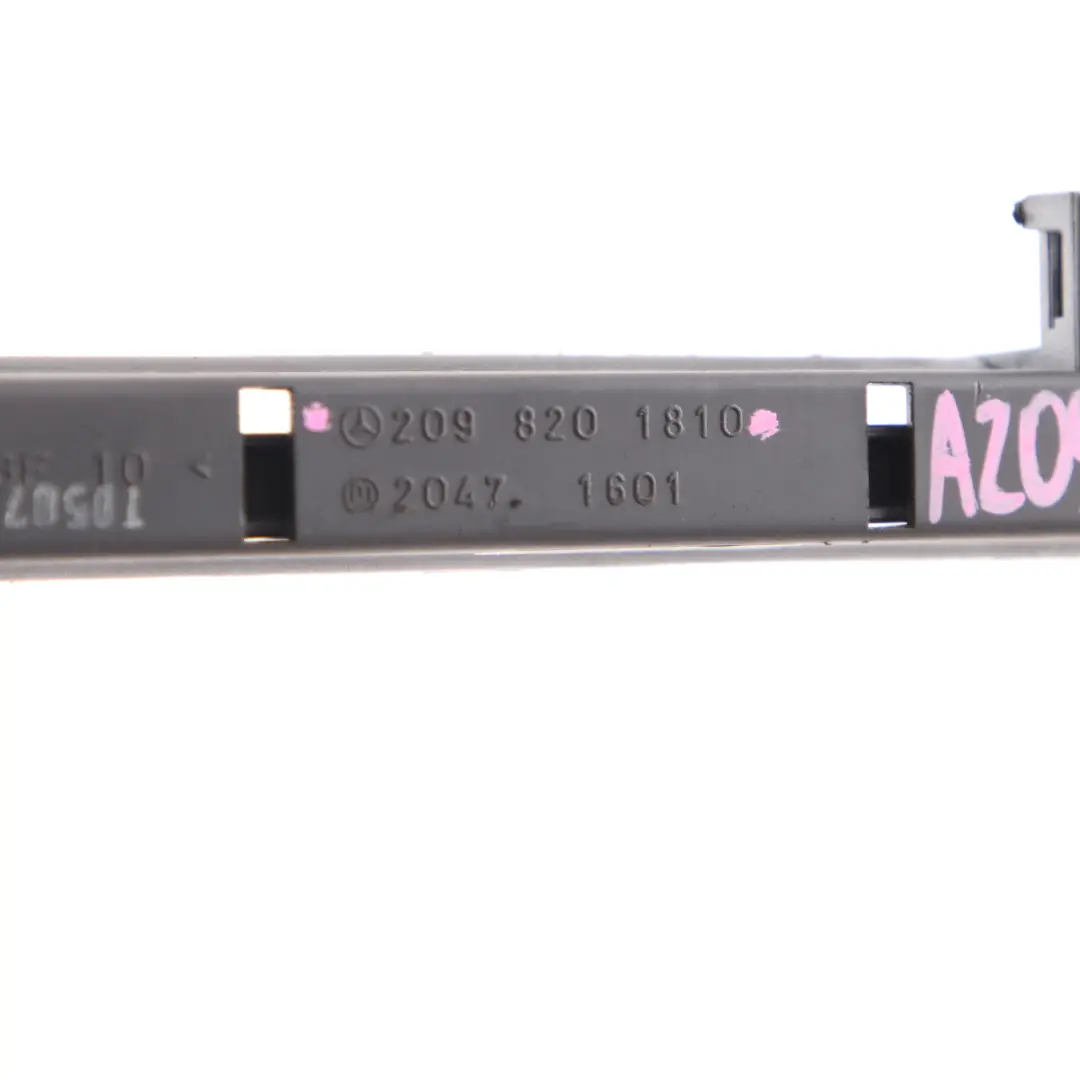 Roof Hydraulic Cylinder Cover Trim Bracket to Mercedes W209 Convertible with Part number A2098201810 Mercedes W209 Convertible Roof Hydraulic Cylinder Cover Trim Bracket - SKU A2098201810 - Part number A2098201810