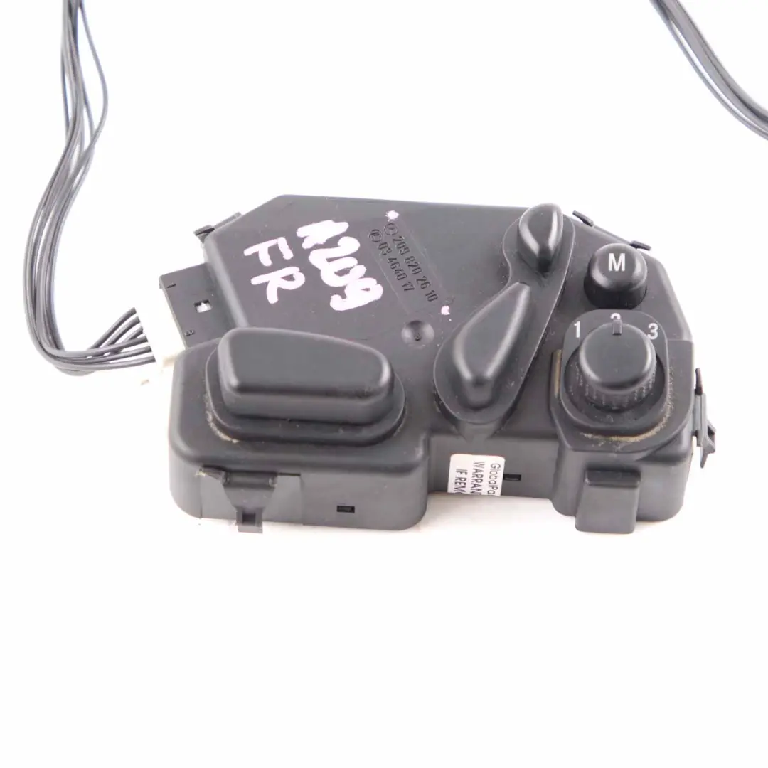 Switch Panel Right O/S Seat Adjustment Memory to Mercedes CLK W209 with Part number A2098202610 Mercedes CLK W209 Switch Panel Right O/S Seat Adjustment Memory - SKU A2098202610 - Part number A2098202610