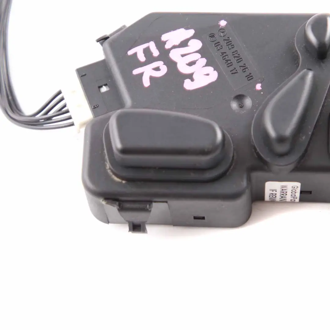Switch Panel Right O/S Seat Adjustment Memory to Mercedes CLK W209 with Part number A2098202610 Mercedes CLK W209 Switch Panel Right O/S Seat Adjustment Memory - SKU A2098202610 - Part number A2098202610