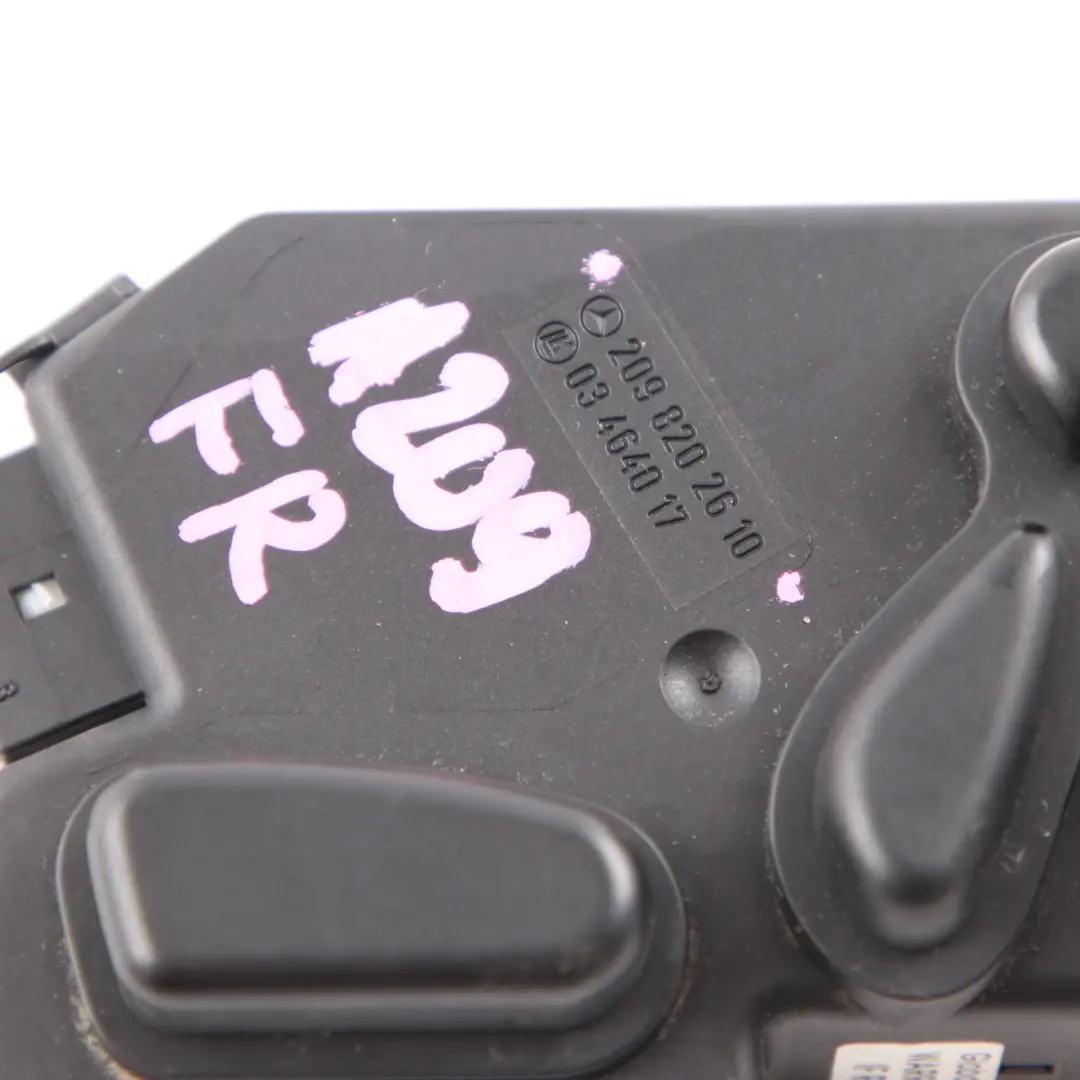 Switch Panel Right O/S Seat Adjustment Memory to Mercedes CLK W209 with Part number A2098202610 Mercedes CLK W209 Switch Panel Right O/S Seat Adjustment Memory - SKU A2098202610 - Part number A2098202610