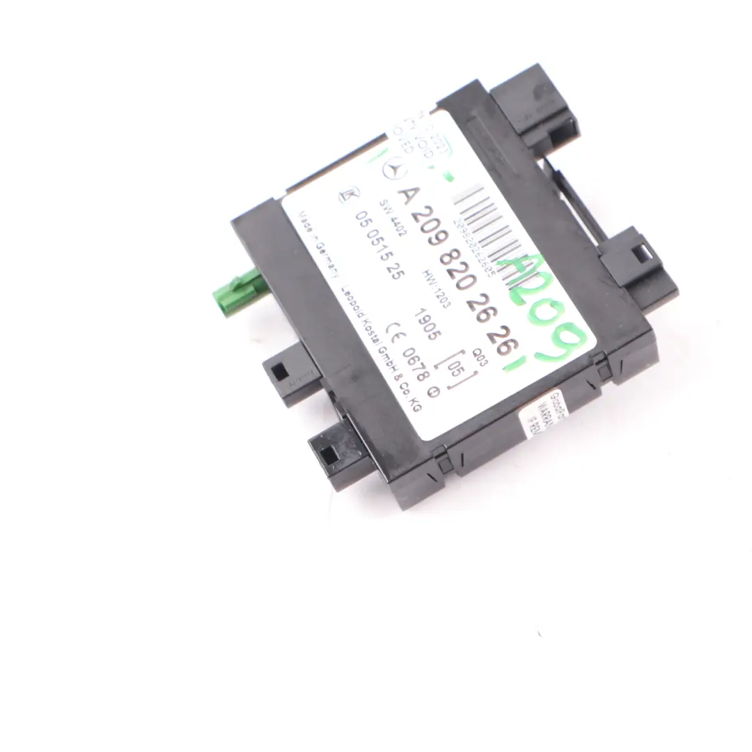 Keyless Go Module ECU Door Lock Control Unit to Mercedes CLK C209 with Part number A2098202626 Mercedes CLK C209 Keyless Go Module ECU Door Lock Control Unit - SKU A2098202626 - Part number A2098202626