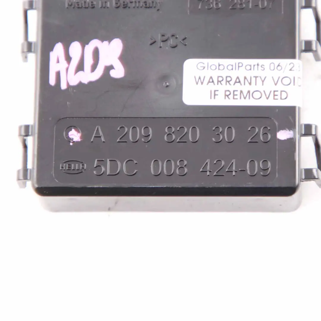 Sensor de Luz Lluvia Módulo Parabrisas Mercedes CLK W209 Convertible - SKU A2098203026 - Número de pieza A2098203026