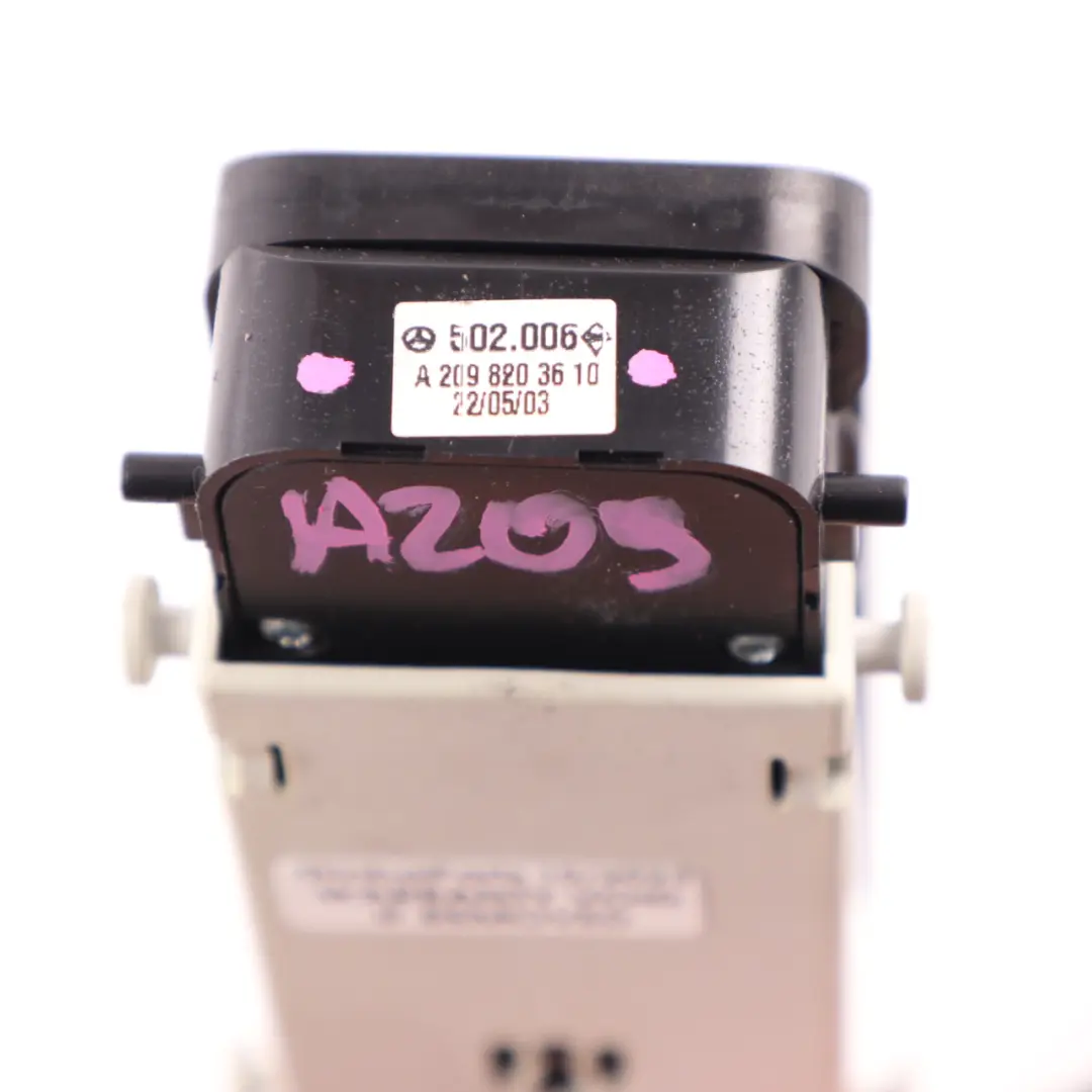 Window Lifter Switch Driver's Side Control Panel to Mercedes CLK W209 with Part number A2098203610 Mercedes CLK W209 Window Lifter Switch Driver's Side Control Panel - SKU A2098203610 - Part number A2098203610