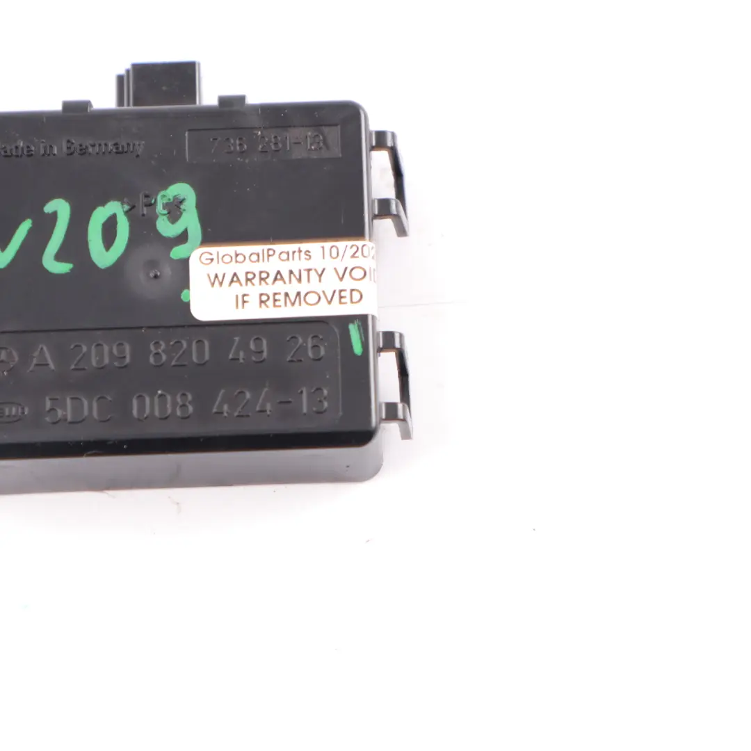 Mercedes W209 A209 Convertible Windscreen Rain Light Sensor Module - SKU A2098204926 - Part number A2098204926