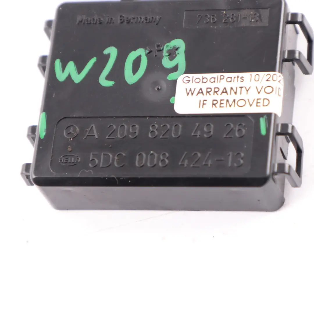 Mercedes W209 A209 Convertible Windscreen Rain Light Sensor Module - SKU A2098204926 - Part number A2098204926