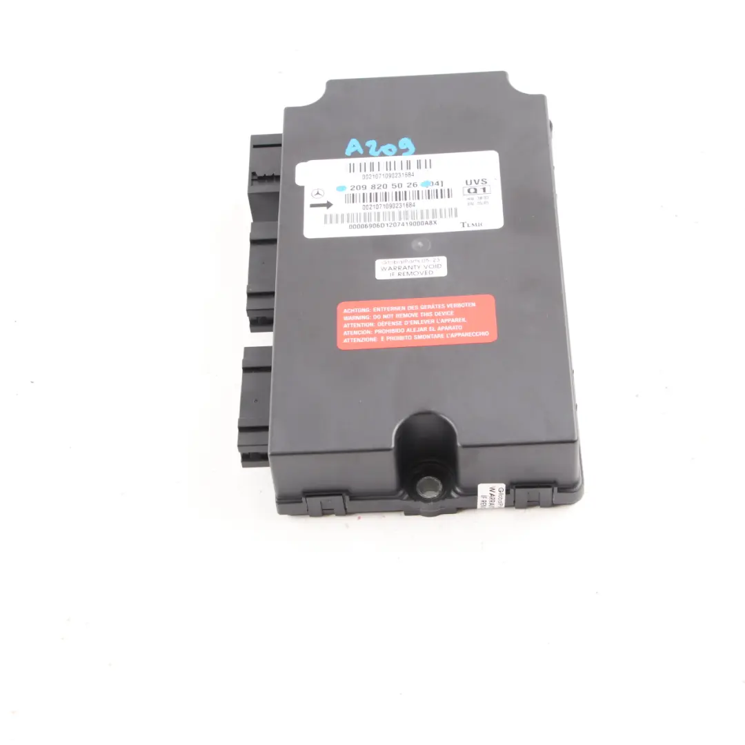 Mercedes W209 Convertible Roof Module Folding Top Control Unit ECU - SKU A2098205026 - Part number A2098205026