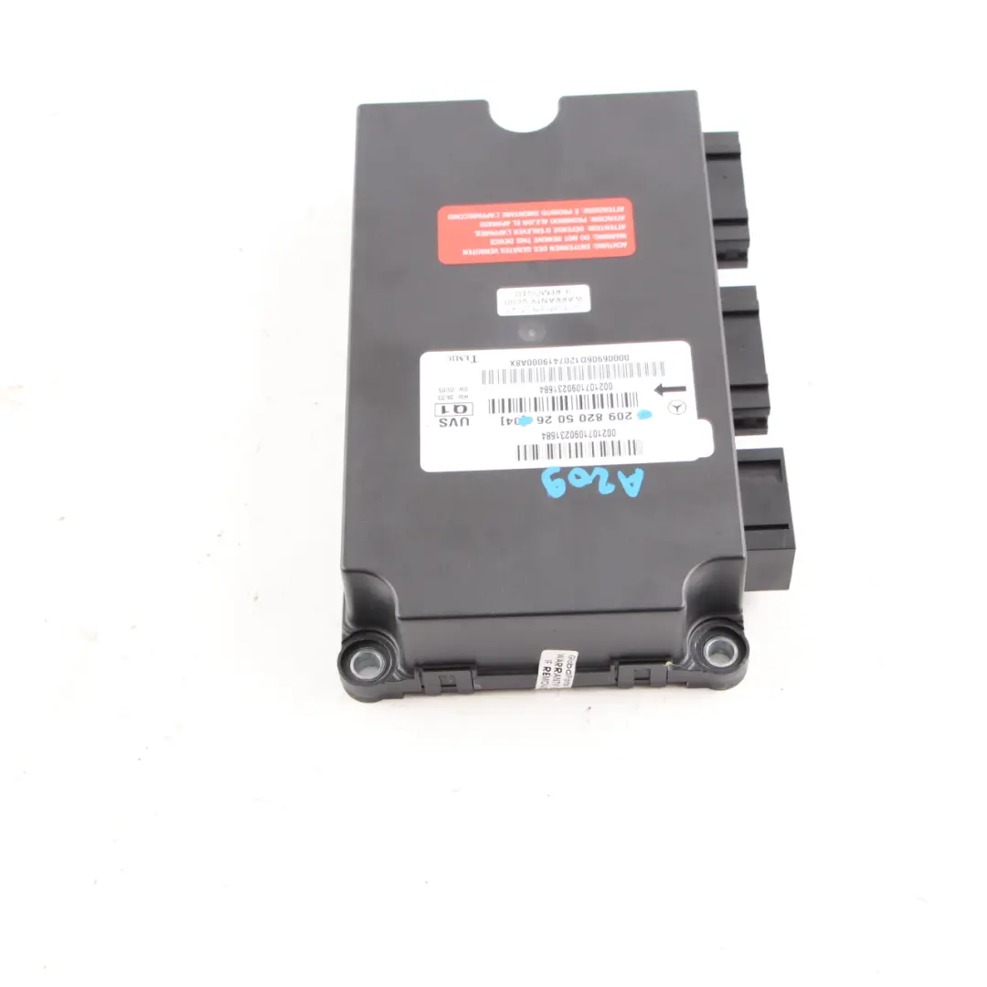 Mercedes W209 Convertible Roof Module Folding Top Control Unit ECU - SKU A2098205026 - Part number A2098205026