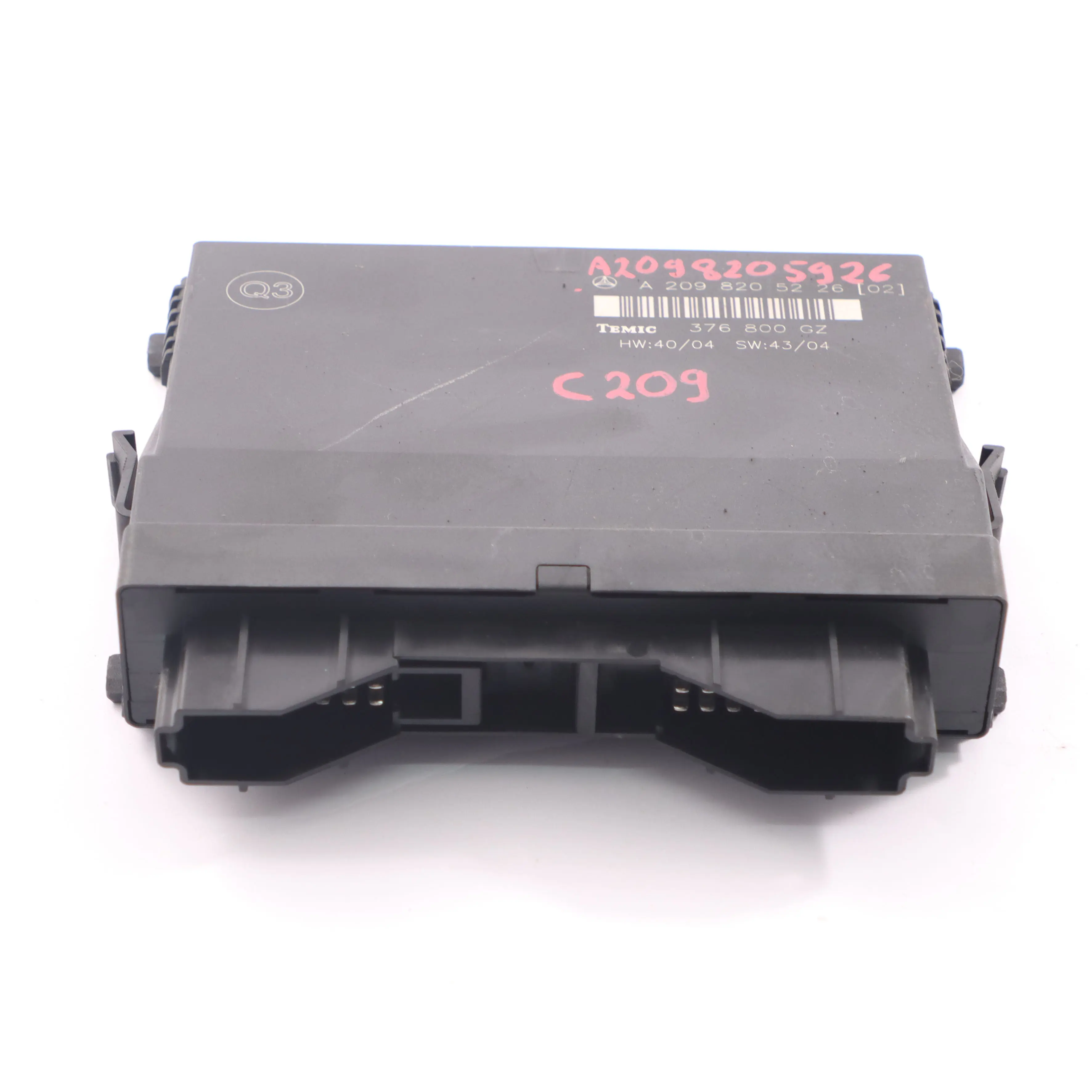 Mercedes CLK C209 Modulo Controllo Corpo Posteriore BCM ECU A2098205226