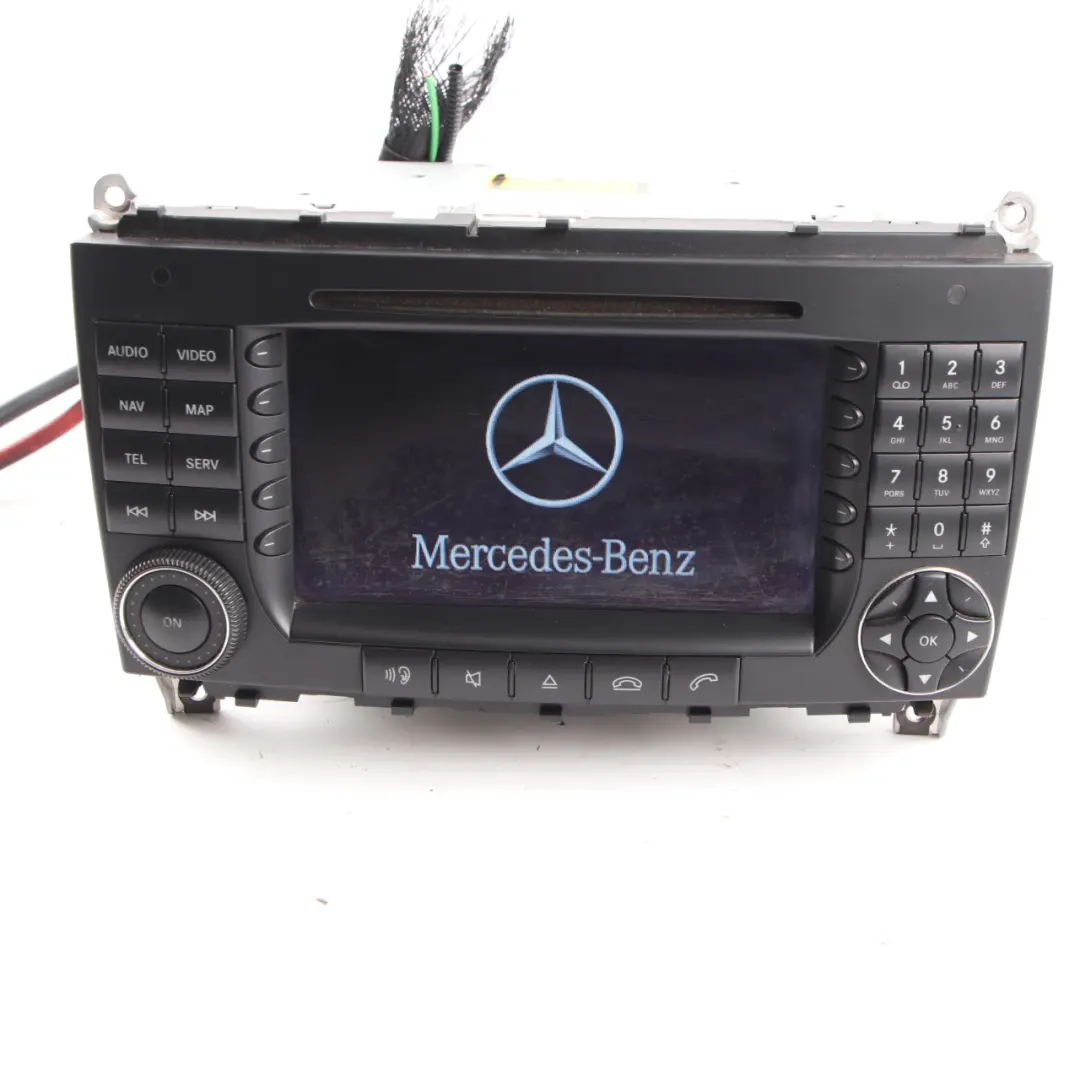 Mercedes W209 Radio Head Unit Media Player Navigation Screen - SKU A2098205489 - Part number A2098205489