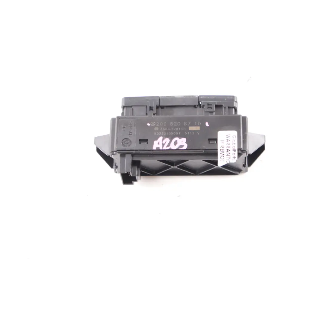 Folding Top Roof Switch Button to Mercedes CLK W209 Convertible Cabrio with Part number A2098208710 Mercedes CLK W209 Convertible Cabrio Folding Top Roof Switch Button - SKU A2098208710 - Part number A2098208710