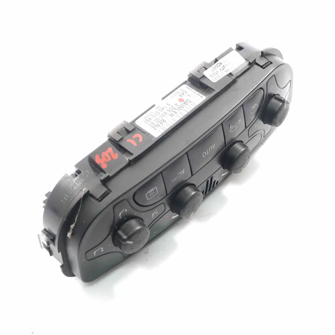  Climate Control Panel Mercedes W203 W209 Heater Switch Air Con A/C - SKU A2098300085 - Part number A2098300085