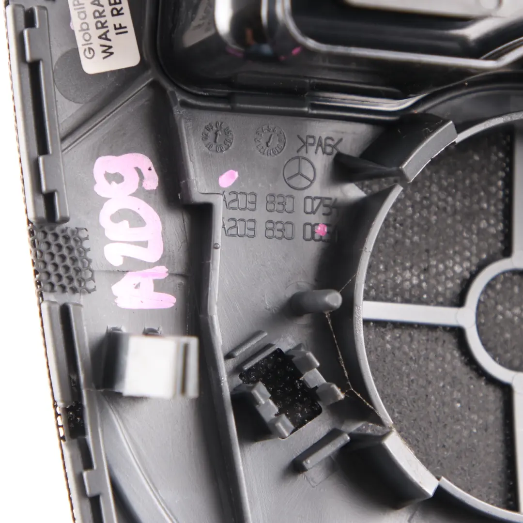 Mercedes CLK W209 Tapa Rejilla Ventilación Cubierta Central Negro - SKU A2098300754 - Número de pieza A2098300754