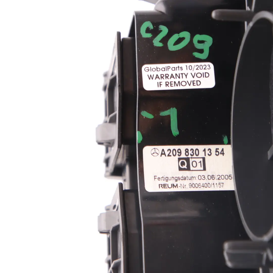 Altavoz Vent Cubierta Centro Salpicadero Salpicadero para Mercedes W209 con número de pieza A2098301354 Mercedes W209 Altavoz Vent Cubierta Centro Salpicadero Salpicadero - SKU A2098301354-1 - Número de pieza A2098301354