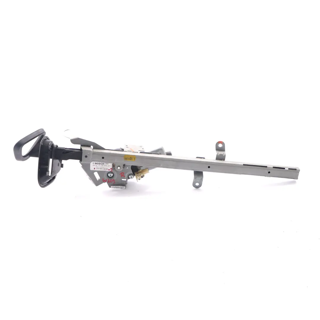 Mercedes C209 Seat Belt Feeder Motor Handover Arm Right O/S - SKU A2098600282-2 - Part number A2098600282