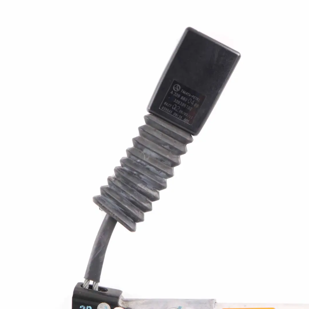 Fibbia cintura di sicurezza posteriore destra inferiore per Mercedes CLK W209 Cabrio con numero di parte A2098600469 Mercedes CLK W209 Cabrio Fibbia cintura di sicurezza posteriore destra inferiore - SKU A2098600469 - Numero di parte A2098600469