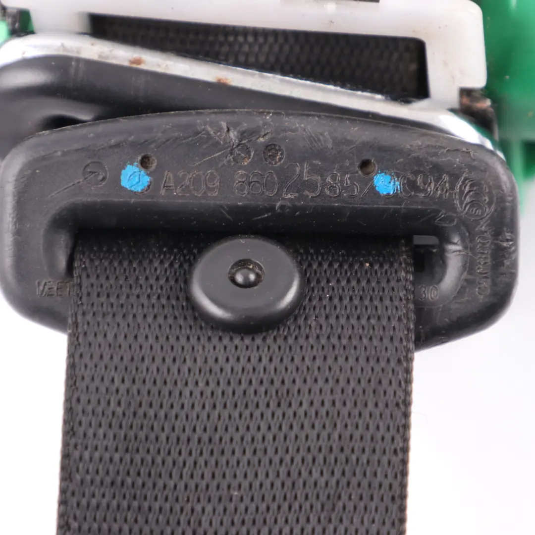 Belt Front Left Right N/O/S Black to Mercedes C209 A209 W209 Seat with Part number A2098602585 Mercedes C209 A209 W209 Seat Belt Front Left Right N/O/S Black - SKU A2098602585 - Part number A2098602585