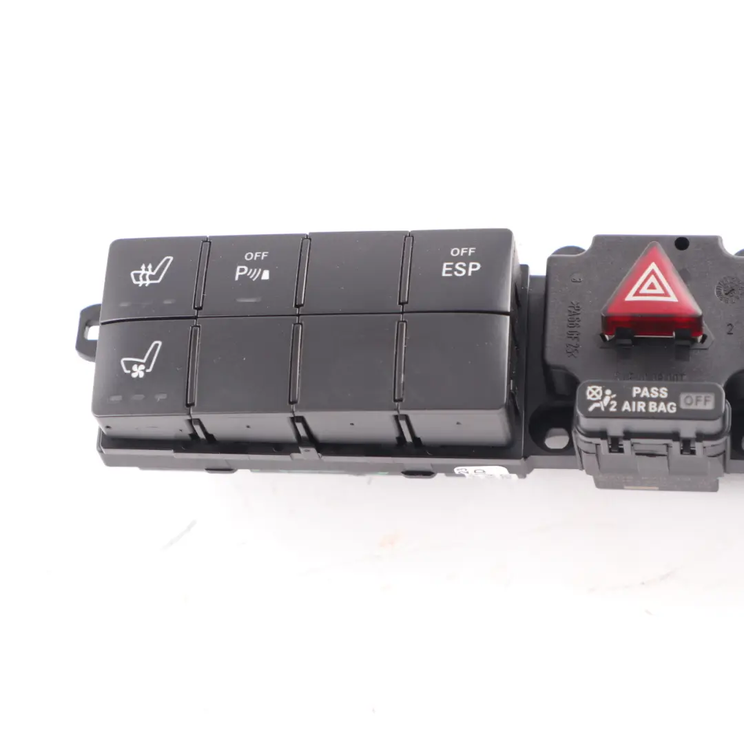 Switch Panel Hazard Light Block Heated Seats ESP to Mercedes CLK W209 with Part number A2098701010 Mercedes CLK W209 Switch Panel Hazard Light Block Heated Seats ESP - SKU A2098701010 - Part number A2098701010