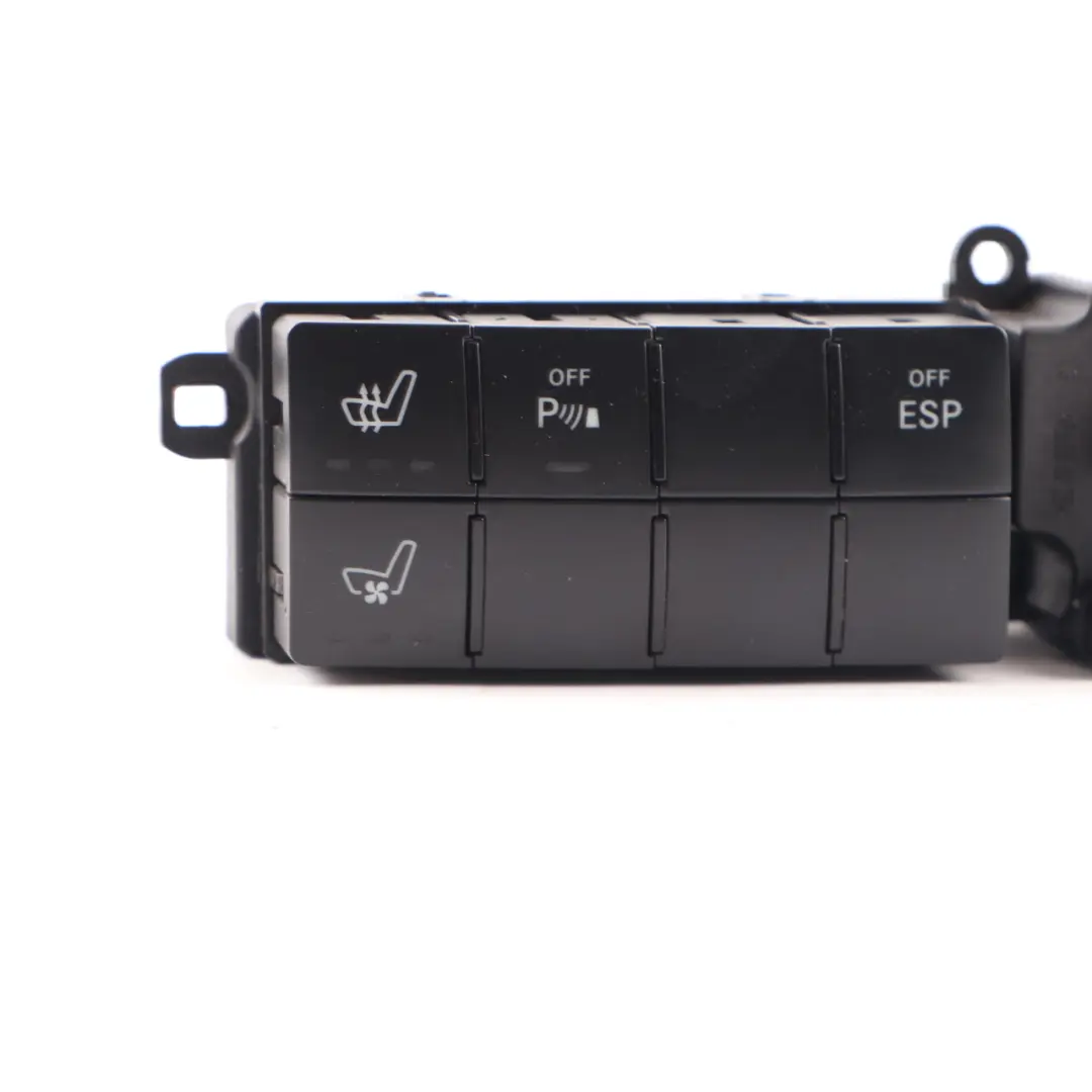 Switch Panel Hazard Light Block Heated Seats ESP to Mercedes CLK W209 with Part number A2098701010 Mercedes CLK W209 Switch Panel Hazard Light Block Heated Seats ESP - SKU A2098701010 - Part number A2098701010