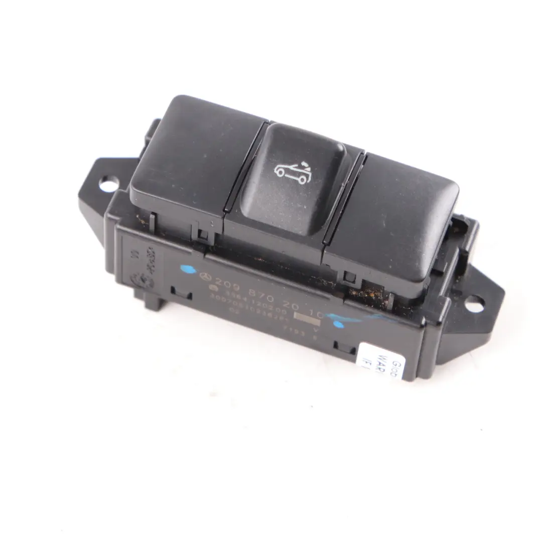 Folding Top Switch Roof Button to Mercedes CLK W209 Convertible Cabrio with Part number A2098702010 Mercedes CLK W209 Convertible Cabrio Folding Top Switch Roof Button - SKU A2098702010 - Part number A2098702010