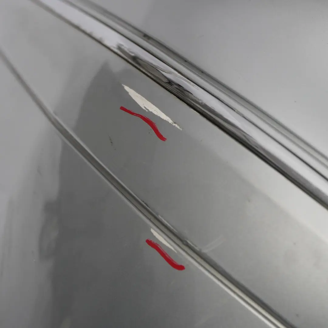 Bumper Trim Panel Covering Iridium Silver Metallic - 775 to Mercedes W209 Rear with Part number A2098800040 Mercedes W209 Rear Bumper Trim Panel Covering Iridium Silver Metallic - 775 - SKU A2098800040-IRS - Part number A2098800040