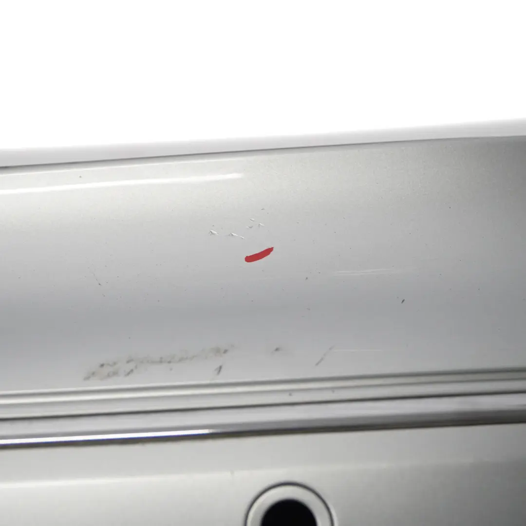Bumper Trim Panel Covering Iridium Silver Metallic - 775 to Mercedes W209 Rear with Part number A2098800040 Mercedes W209 Rear Bumper Trim Panel Covering Iridium Silver Metallic - 775 - SKU A2098800040-IRS - Part number A2098800040
