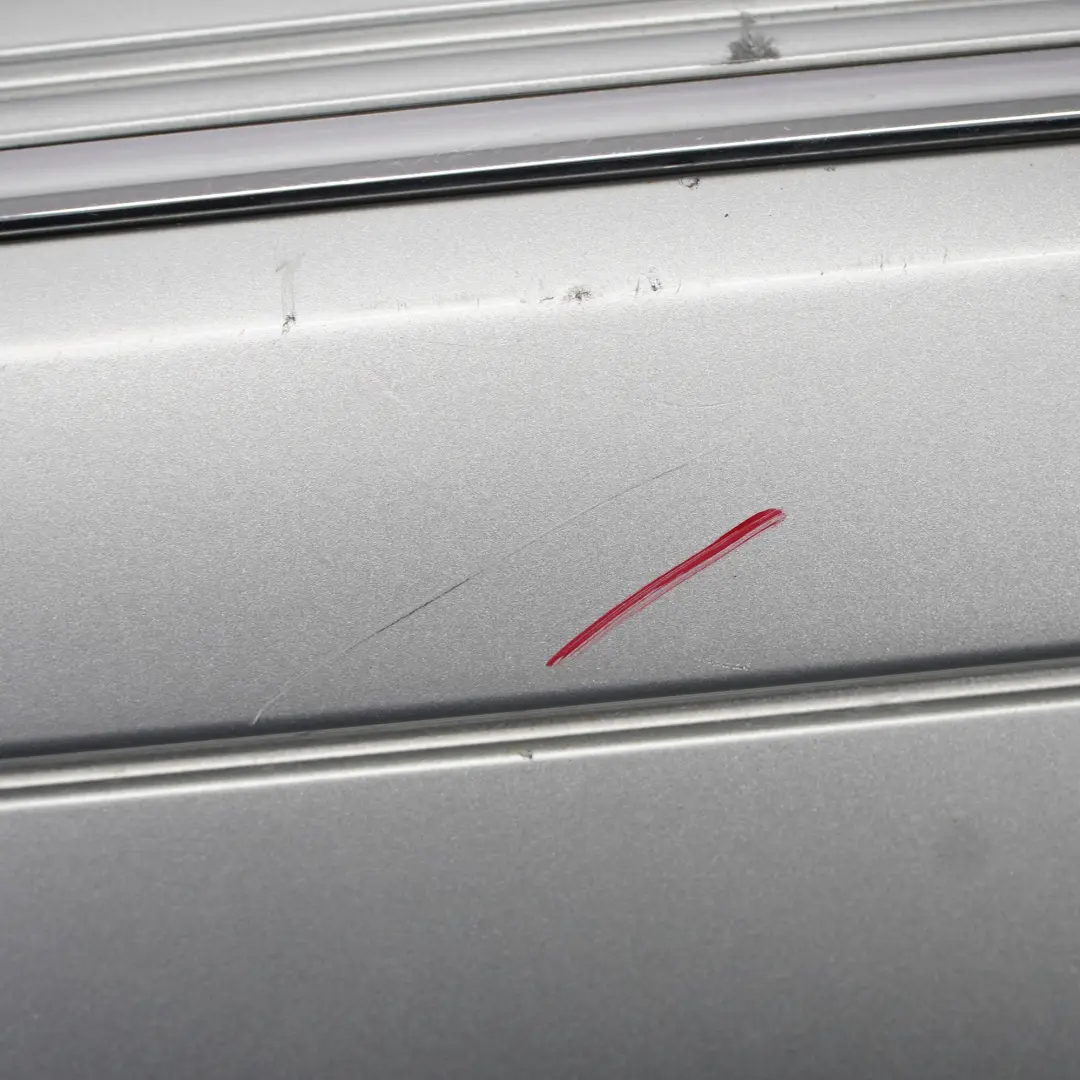 Bumper Trim Panel Covering Iridium Silver Metallic - 775 to Mercedes W209 Rear with Part number A2098800040 Mercedes W209 Rear Bumper Trim Panel Covering Iridium Silver Metallic - 775 - SKU A2098800040-IRS - Part number A2098800040