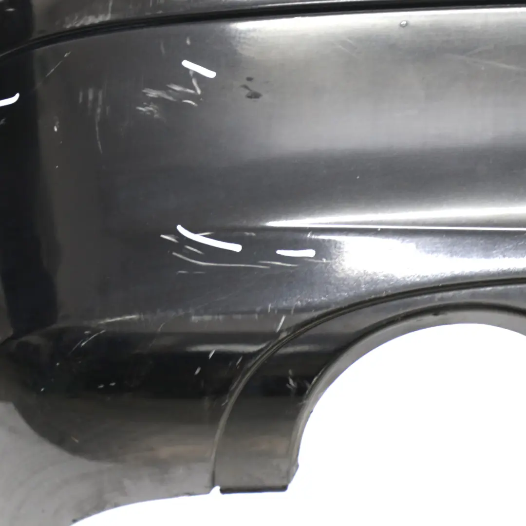 Mercedes W209 Rear Bumper Trim Panel Covering Obsidian Black Metallic - 197 - SKU A2098800040-OB - Part number A2098800040