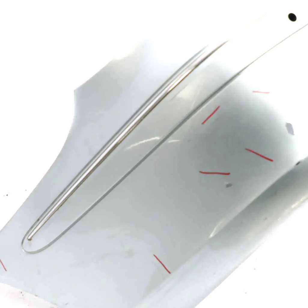 Bumper Trim Panel Covering Tellurium Silver Metallic - 762 to Mercedes W209 Rear with Part number A2098800040 Mercedes W209 Rear Bumper Trim Panel Covering Tellurium Silver Metallic - 762 - SKU A2098800040-TES - Part number A2098800040