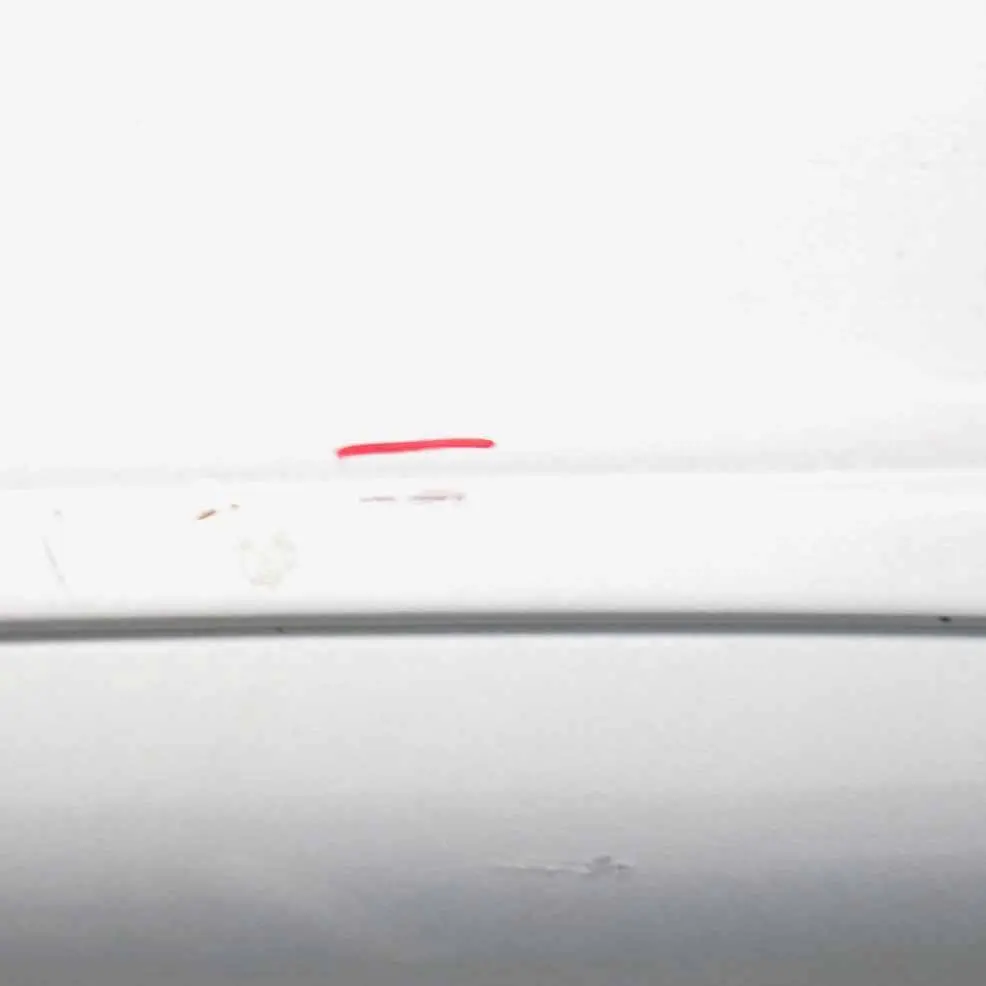 Mercedes W209 Rear Bumper Trim Panel Covering Tellurium Silver Metallic - 762 - SKU A2098800040-TES - Part number A2098800040