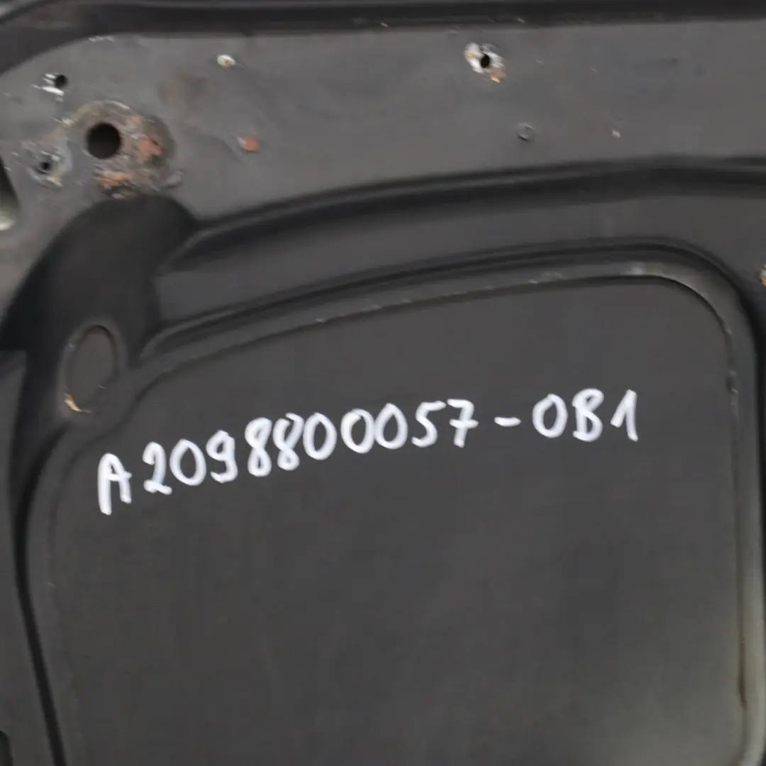 Mercedes CLK W209 Hood Bonnet Trim Panel Engine Cover Obsidian Black - 197 - SKU A2098800057-OB1 - Part number A2098800057