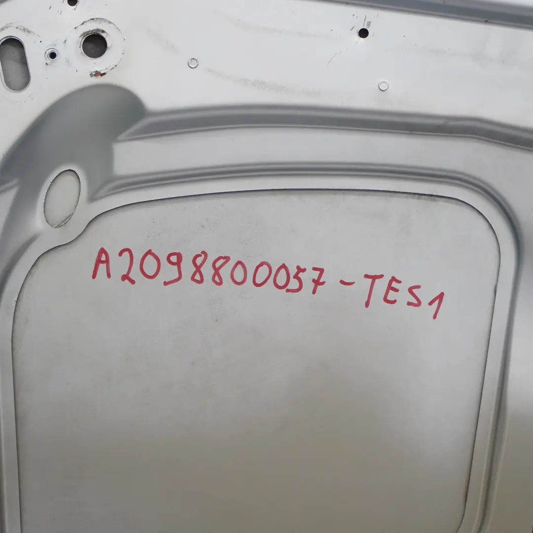 Mercedes CLK W209 Hood Bonnet Trim Panel Engine Cover Tellurium Silver - 762 - SKU A2098800057-TES1 - Part number A2098800057