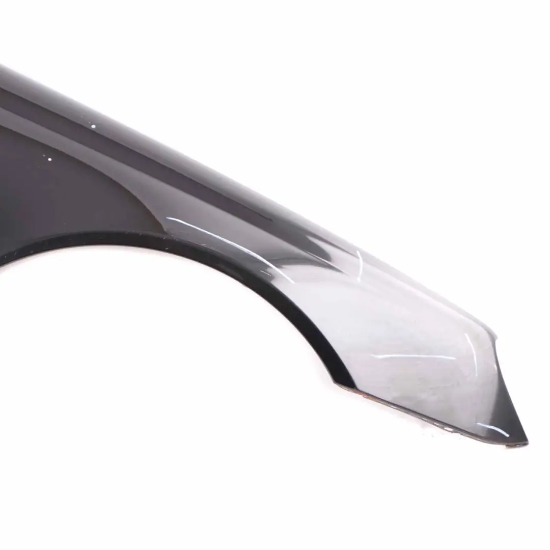 Side Panel Front Right O/S Wing Fender Obsidian Black 197 to Mercedes CLK C209 with Part number A2098800418 Mercedes CLK C209 Side Panel Front Right O/S Wing Fender Obsidian Black 197 - SKU A2098800418-OB - Part number A2098800418
