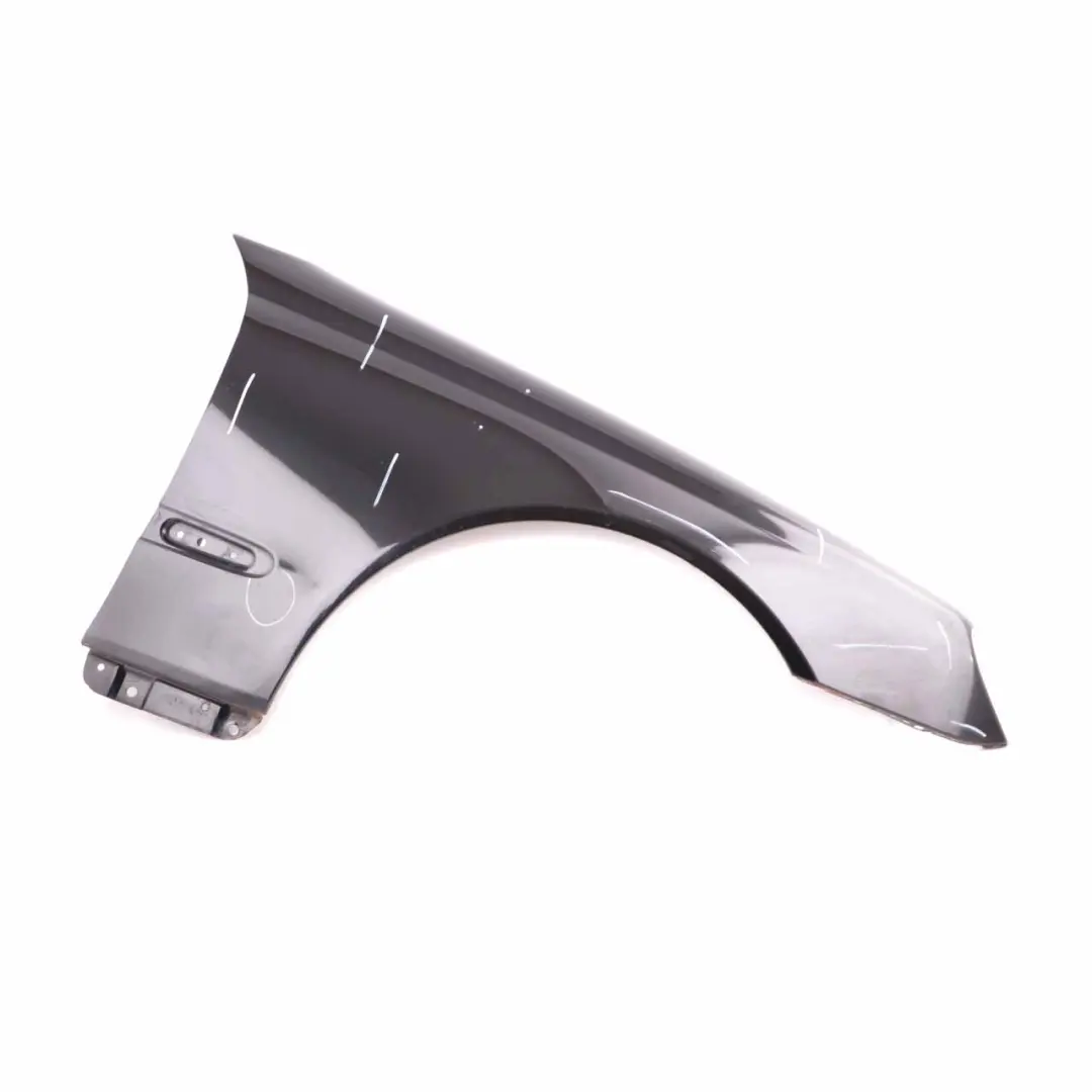 Side Panel Front Right O/S Wing Fender Obsidian Black 197 to Mercedes CLK C209 with Part number A2098800418 Mercedes CLK C209 Side Panel Front Right O/S Wing Fender Obsidian Black 197 - SKU A2098800418-OB - Part number A2098800418