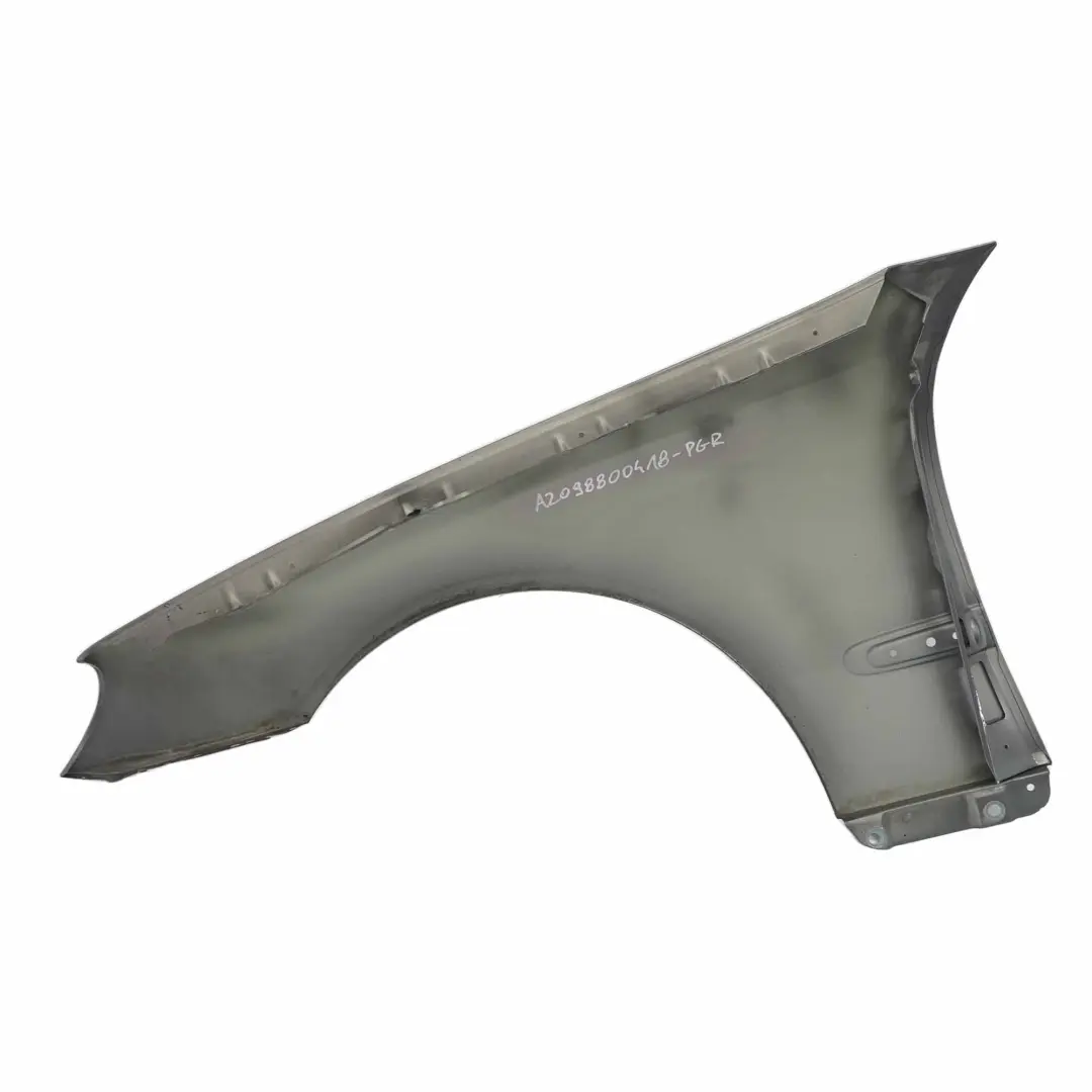 Pannello alare anteriore destro laterale Perlitgrau - 747 per Mercedes CLK C209 con numero di parte A2098800418 Mercedes CLK C209 Pannello alare anteriore destro laterale Perlitgrau - 747 - SKU A2098800418-PGR - Numero di parte A2098800418