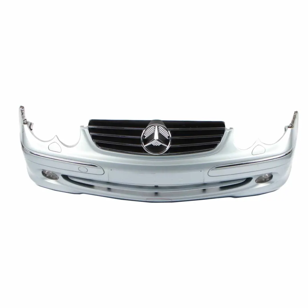 Front Bumper Trim Panel Cover Tellurium Silver Metallic - 762 to Mercedes W209 with Part number A2098850225 Mercedes W209 Front Bumper Trim Panel Cover Tellurium Silver Metallic - 762 - SKU A2098850225-TES - Part number A2098850225