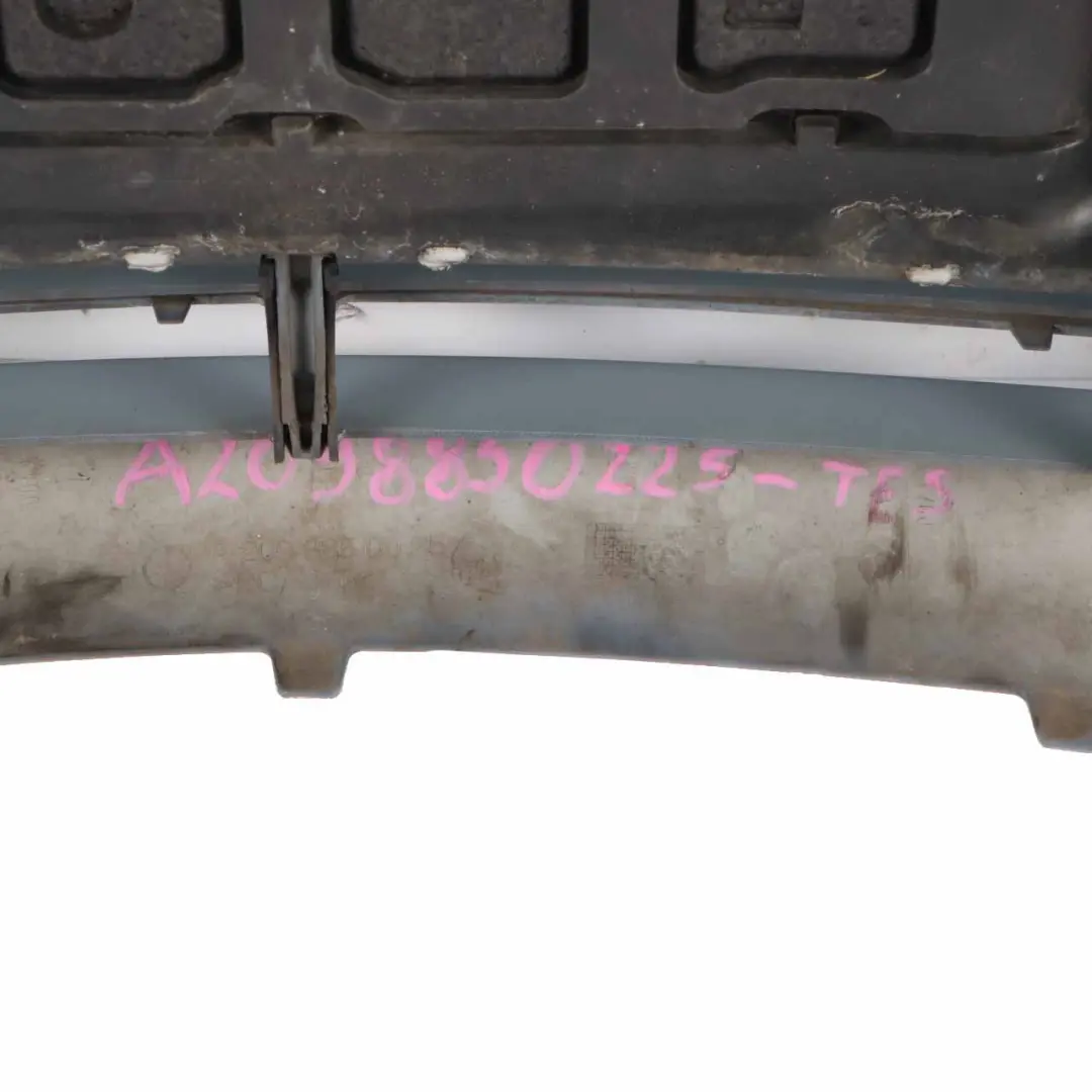 Front Bumper Trim Panel Cover Tellurium Silver Metallic - 762 to Mercedes W209 with Part number A2098850225 Mercedes W209 Front Bumper Trim Panel Cover Tellurium Silver Metallic - 762 - SKU A2098850225-TES - Part number A2098850225