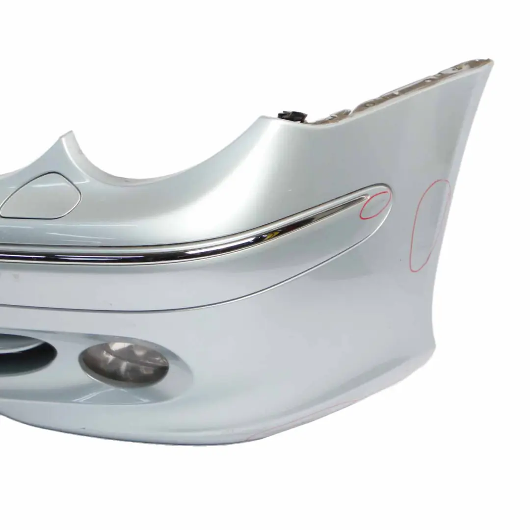 Front Bumper Trim Panel Cover Tellurium Silver Metallic - 762 to Mercedes W209 with Part number A2098850225 Mercedes W209 Front Bumper Trim Panel Cover Tellurium Silver Metallic - 762 - SKU A2098850225-TES - Part number A2098850225