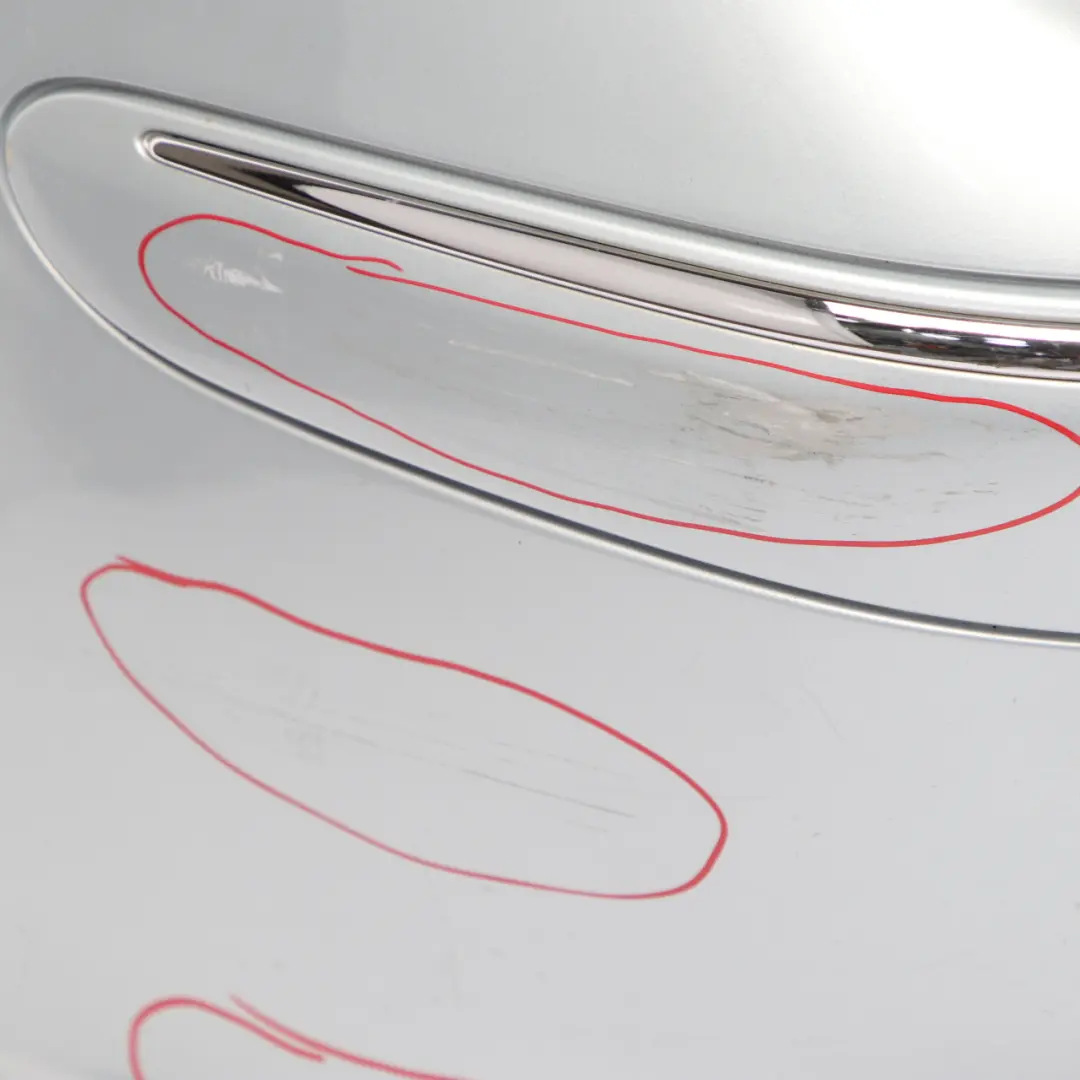 Front Bumper Trim Panel Cover Tellurium Silver Metallic - 762 to Mercedes W209 with Part number A2098850225 Mercedes W209 Front Bumper Trim Panel Cover Tellurium Silver Metallic - 762 - SKU A2098850225-TES - Part number A2098850225