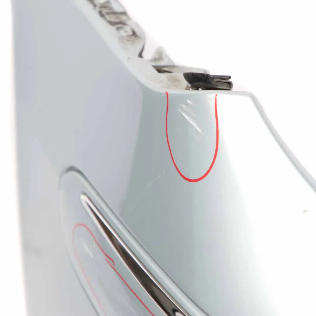 Front Bumper Trim Panel Cover Tellurium Silver Metallic - 762 to Mercedes W209 with Part number A2098850225 Mercedes W209 Front Bumper Trim Panel Cover Tellurium Silver Metallic - 762 - SKU A2098850225-TES - Part number A2098850225