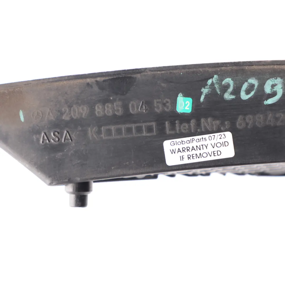 Mercedes CLK C209 Front Bumper Fog Light Lamp Cover Right O/S Grille - SKU A2098850453 - Part number A2098850453