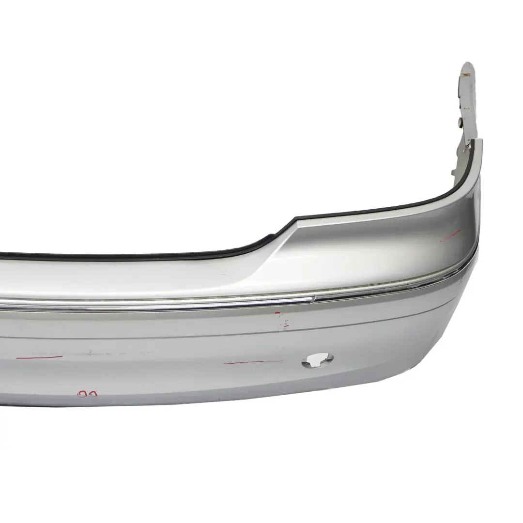 Bumper Trim Panel Covering Iridium Silver Metallic - 775 to Mercedes W209 Rear with Part number A2098850825 Mercedes W209 Rear Bumper Trim Panel Covering Iridium Silver Metallic - 775 - SKU A2098850825-IRS - Part number A2098850825