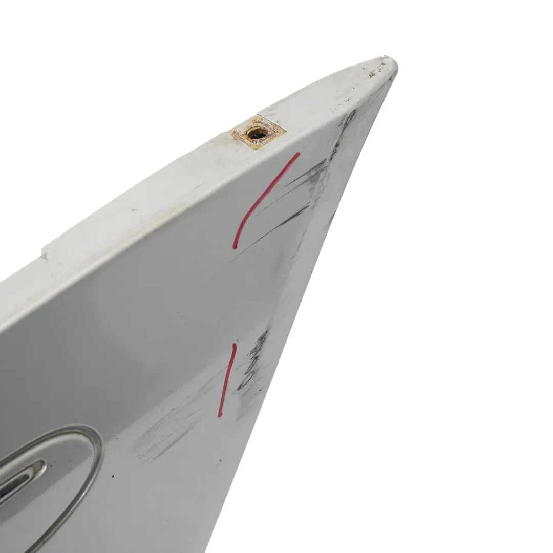 Mercedes W209 Rear Bumper Trim Panel Covering Iridium Silver Metallic - 775 - SKU A2098850825-IRS - Part number A2098850825