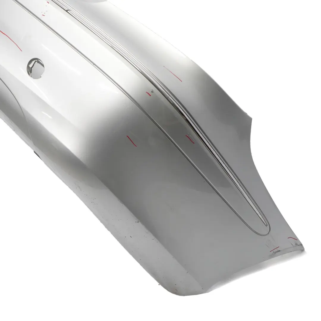 Mercedes W209 Rear Bumper Trim Panel Covering Iridium Silver Metallic - 775 - SKU A2098850825-IRS - Part number A2098850825