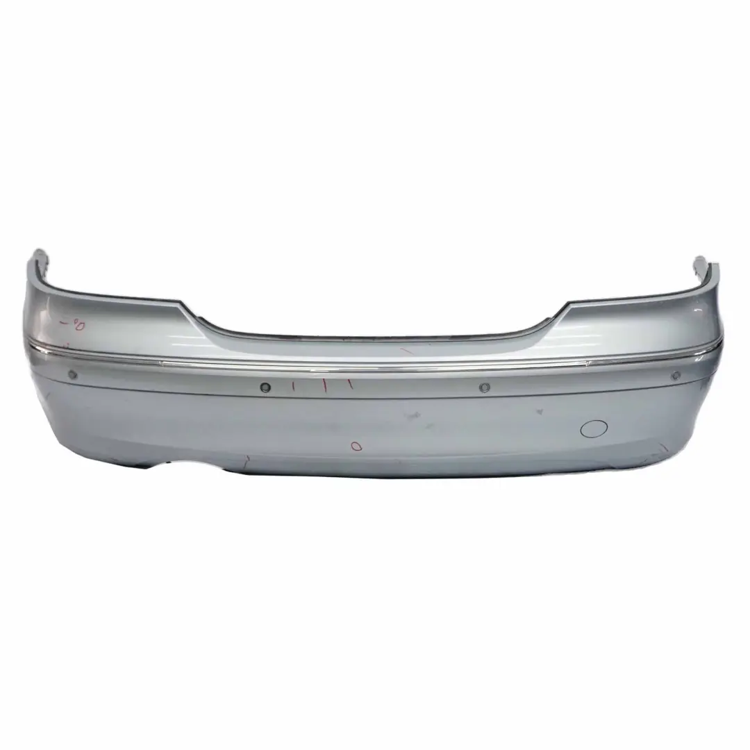 Bumper Trim Panel Covering Tellurium Silver Metallic - 762 to Mercedes W209 Rear with Part number A2098850825 Mercedes W209 Rear Bumper Trim Panel Covering Tellurium Silver Metallic - 762 - SKU A2098850825-TES - Part number A2098850825
