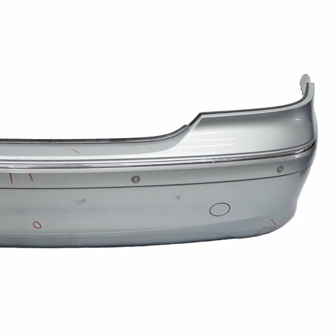 Bumper Trim Panel Covering Tellurium Silver Metallic - 762 to Mercedes W209 Rear with Part number A2098850825 Mercedes W209 Rear Bumper Trim Panel Covering Tellurium Silver Metallic - 762 - SKU A2098850825-TES - Part number A2098850825