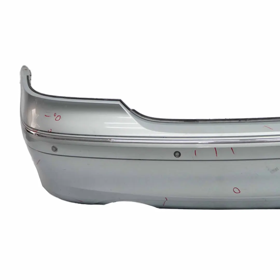 Mercedes W209 Rear Bumper Trim Panel Covering Tellurium Silver Metallic - 762 - SKU A2098850825-TES - Part number A2098850825